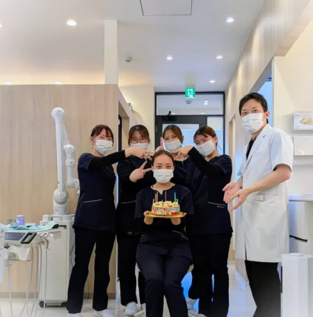 歯科医院のスタッフの誕生日のお祝い