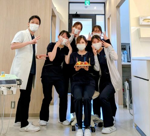 歯科医院のスタッフのお誕生日